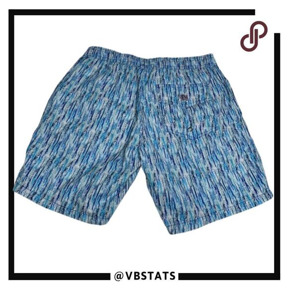 Mr. Swim Paint Smudge Swim Trunks in Blue and White Size Small (NWT) - Picture 3 of 14